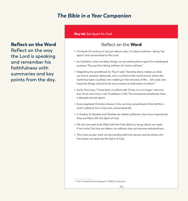 The Bible in a Year Companion, Volume I