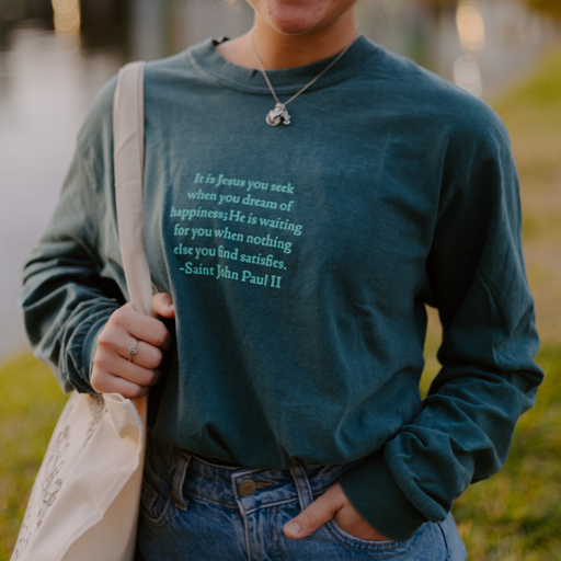 "It is Jesus"/ St. John Paul II Long Sleeve